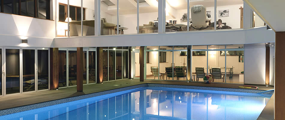 Lounge and Swimming Pool at The Barn, Lower Harton