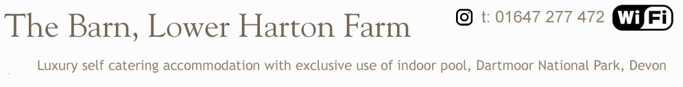 Lower Harton Farm, luxury self catering holiday accommodation with exclusive use of swimming pool and games room