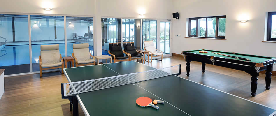 Enjoy all the fantastic facilities at The Barn including a private indoor heated swimming pool, games room and comfortable modern accommodation